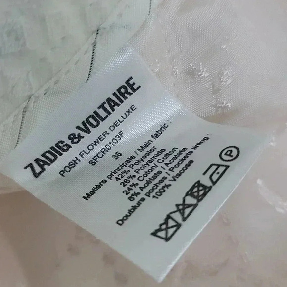 Zadig & Voltaire Pist Jac Star Pants White Gold Stars - Picture 10 of 14